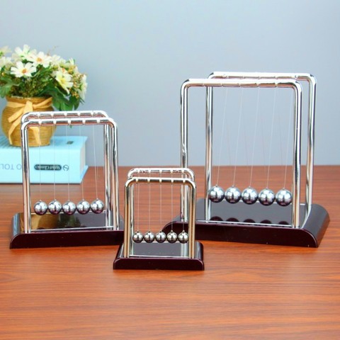 Metal Pendulum Balance Ball Small Size Physics Science Accessory Desk Table Decor Game Newtons Cradle Steel Ball ► Photo 1/5