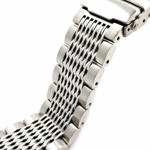 Luxury 22/20/24mm Solid Milan Link Stainless Steel Watch Band Folding Clasp Safety Watches Strap Bracelet Replacement ► Photo 1/5