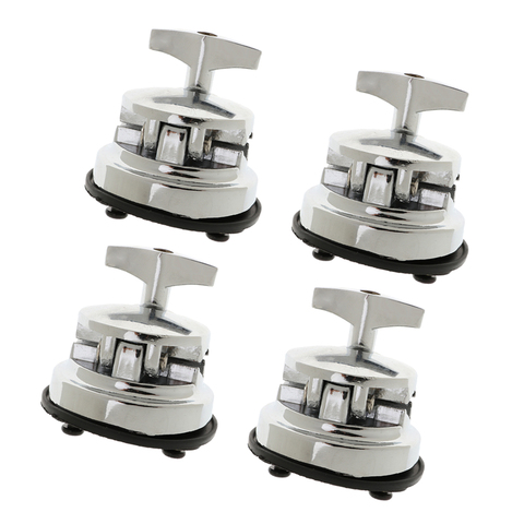 4x Zinc Alloy Drum Holder Base Plate Drum Rack Clamp Drum Tom Mount Bracket ► Photo 1/6