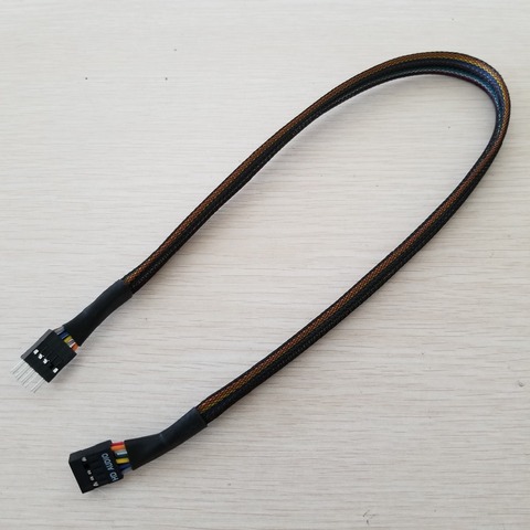 AC97 HD audio extension cable made of UL1007 22AWG wire for Chassis front panel 50cm Male/Female or Female/Female ► Photo 1/6