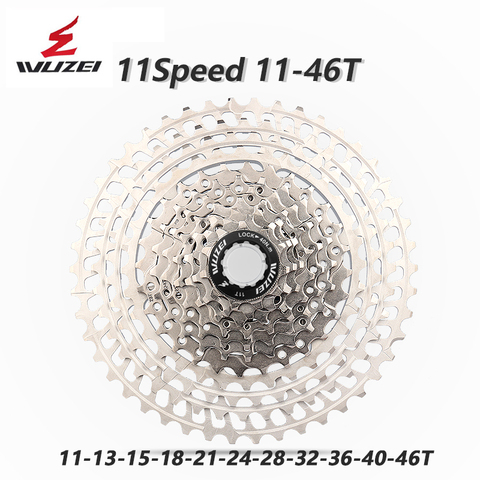 WUZEI MTB 10/11 Speed Cassette Ultralight CNC Flywheel 11-46T SL Freewheel Mountain Bike Alloy Free wheel For Shimano K7 GX ► Photo 1/6