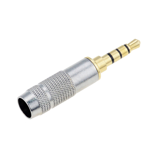1pc Replacement 3.5mm Stereo 4 Pole or 3 Pole Male Repair Headphones Audio Jack Plug Connector Soldering for Most Earphone Jack ► Photo 1/6