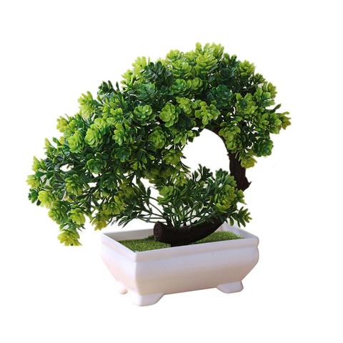 Simulation Fake Potted Bonsai Tree Artificial Plant Desk Ornament Home Decor Party Christmas New Year Decorations 2022 ► Photo 1/6