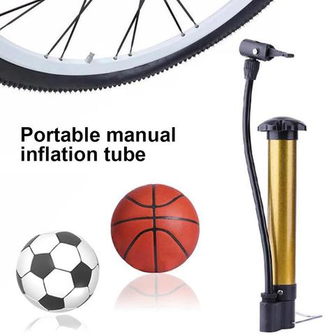 Portable High Pressure Bycycle Tire Basketball Football Manual Air Pump Inflator ► Photo 1/6