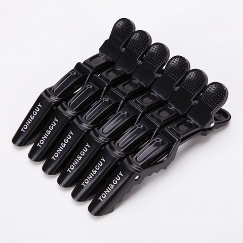 6pcs/lot Plastic Hair Clip Hairdressing Clamps Claw Hair Section Clips Grip Cutting Barbers For Salon Hair Styling Accessories ► Photo 1/6
