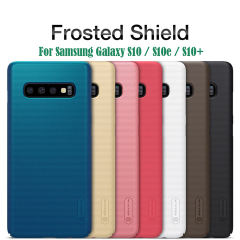 For Samsung Galaxy S10 S10e S10 Plus Case Nillkin Case Super Frosted Shield Hard PC Cover For Samsung S10 Plus Gift Phone Holder ► Photo 1/6