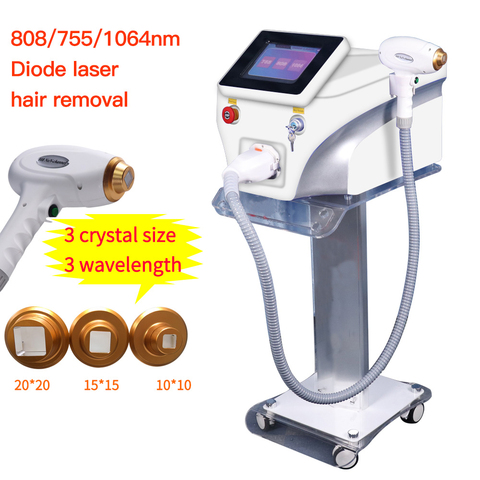 2022 Newest 755nm 808nm 1064nm 3 Wavelength 808nm Diode Laser 808nm laser Hair Removal Machine for salon ► Photo 1/6