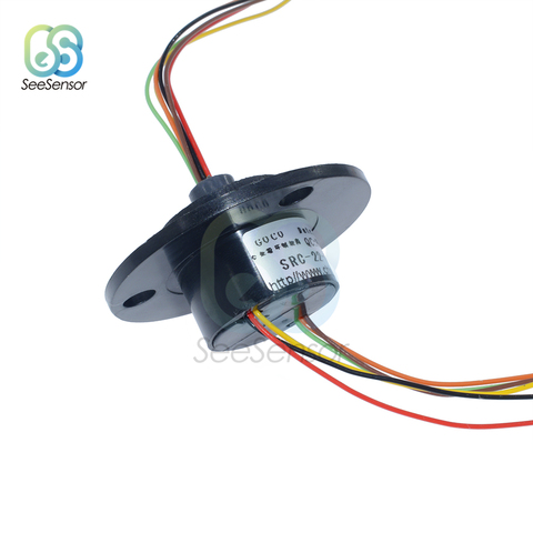 AC 220V 250Rpm Electric Slip Ring 22mm 6 Channel 2A Slip Ring Rotary Joint ► Photo 1/6