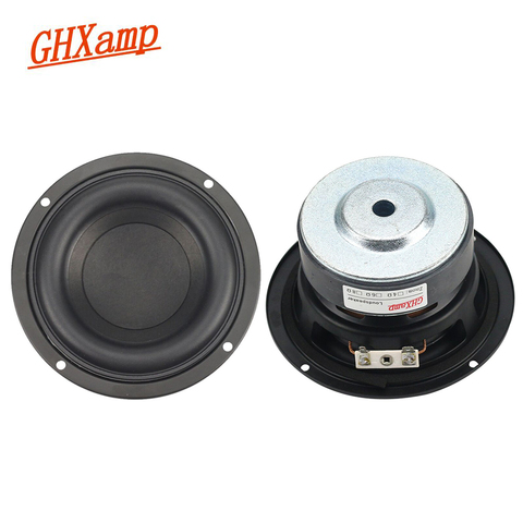 2PCS Round Subwoofer Speaker 4 inch 40W Woofer Cotton Paper BASS Home-made 2.1 Subwoofer Unit PC Car Louspeakers DIY 116mm ► Photo 1/6