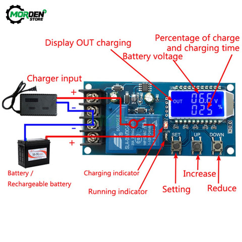 6-60V 30A 10A  Lead-Acid Solar Charging Controller LED Display Lithium Battery Charger Control Switch Protection Board 12-24V ► Photo 1/6