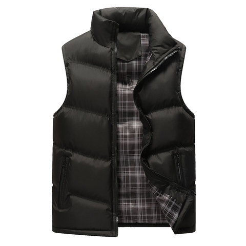 Varsanol Men Winter Vest Jacket Streetwear Sleeveless Warm Jacket Polyester Mens Clothing 2022 Oversized Vests Coat Homme M-4XL ► Photo 1/6