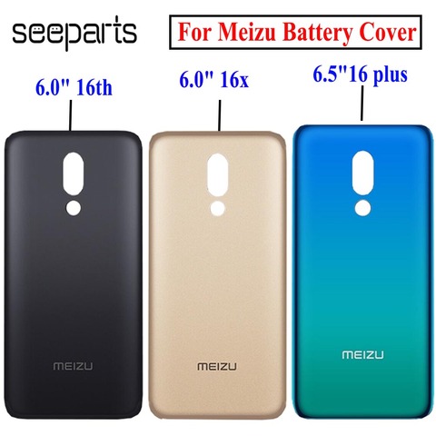 100% NEW Battery Cover For Meizu 16th 16x 16 Plus Rear Housing Back Case 16 Plus Battery Cover Replacement Part ► Photo 1/5