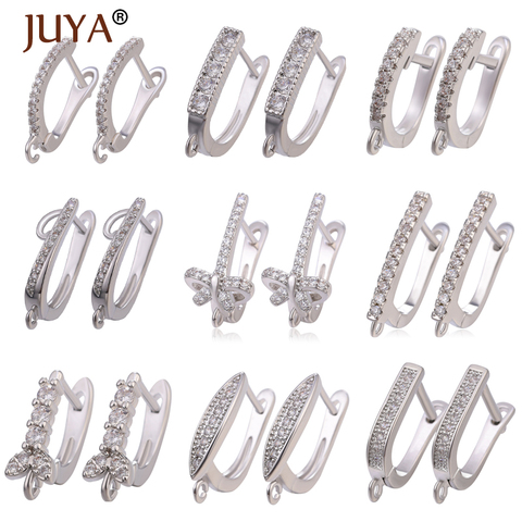 JUYA Handmade Earring Hoops For Jewelry Making DIY Women Tassle Crystal Pearl Earrings Findings Gift Jewellery Making Supplies ► Photo 1/6