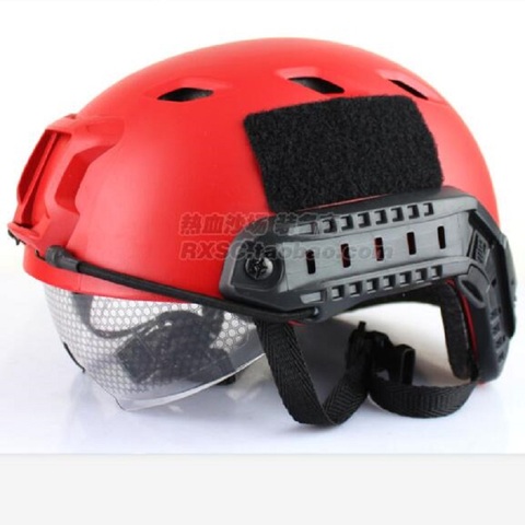 CS Outdoor Tactical Goggles Helmet Fast Helmet PJ Rescue Team Red Helmet Field Helmet ► Photo 1/6