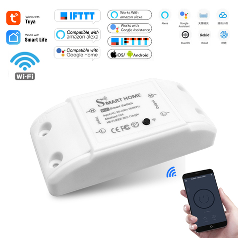 INTERRUPTOR WIFI 10A 90 250V 220W LED