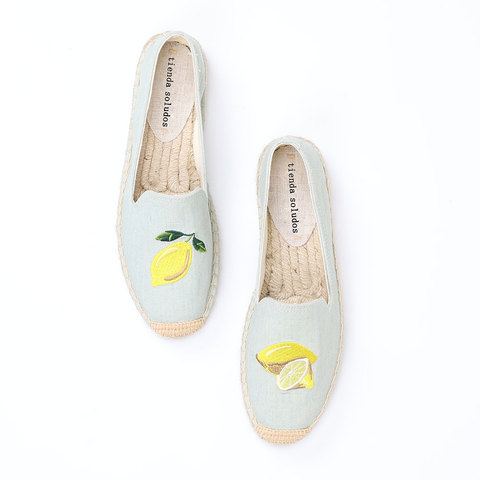 Tienda Soludos Espadrilles Flats Shoes Zapatillas Mujer Sapatos Woman Ladies Slip-on Breathable Walking Flat Espadrille Slip ► Photo 1/6