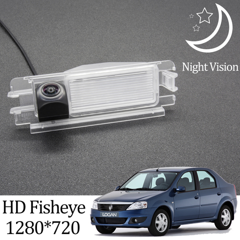Owtosin HD 1280*720 Fisheye Rear View Camera For Renault Logan/Dacia Logan 2004-2012 Car Vehicle Reverse Parking Accessories ► Photo 1/6
