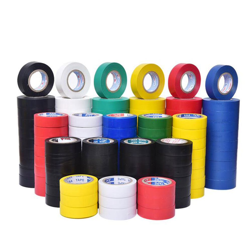 6PCS 6 Colors 20m/pcs Electrical Tape Insulation Adhesive Tapes High  Temperature Insulation Tape Waterproof PVC