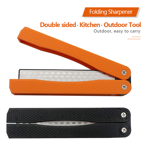Mini Portable Knife Sharpener Diamond Whetstone Scissors Grinder Kitchen Knife Sharpening Grindstone Camping Whetstone Tools ► Photo 1/6