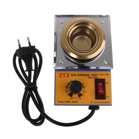 High Quality 150W Temperature Controlled Soldering Pot Melting Tin Pot Tin Cans With EU Plug ► Photo 1/6