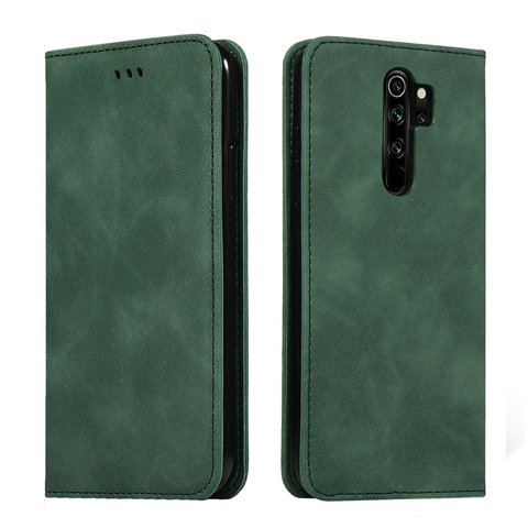 Redmi Note 8T 8Pro 9 Pro Max Leather Solid Flip Cover for Xiaomi Redmi Note 8 Pro Case Funda Redmi Note 9s T8 8 T 8A Wallet Case ► Photo 1/6