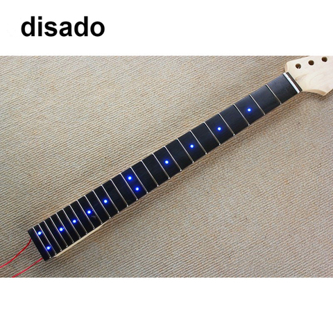 A neck Inlay blue LED dots Rosewood Fretboard maple Electric Guitar Neck accessories Parts guitarra musical instruments ► Photo 1/6