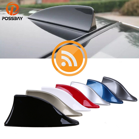 POSSBAY Car Shark Fin Antenna Radio Signal Aerial for BMW Camry Accord SUV Truck Aerial Antenna for Hyundai Radio Antenna ► Photo 1/6