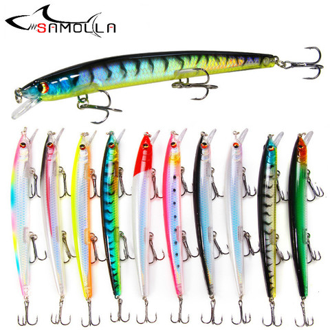 Minnow Fishing Lure Weights 14.5g Long Throw Bait Fish Isca Artificial Fishing Lures 2022 Bass Lure Pesca Fish Bait Wobbler ► Photo 1/6