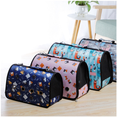 Carrier For Cat Portable Cat Bag Small Dog Carrier Cute Cartoon Outdoor Cat Foldable Dog Travel Pet Bag Puppy Carrying Wholesale ► Photo 1/6