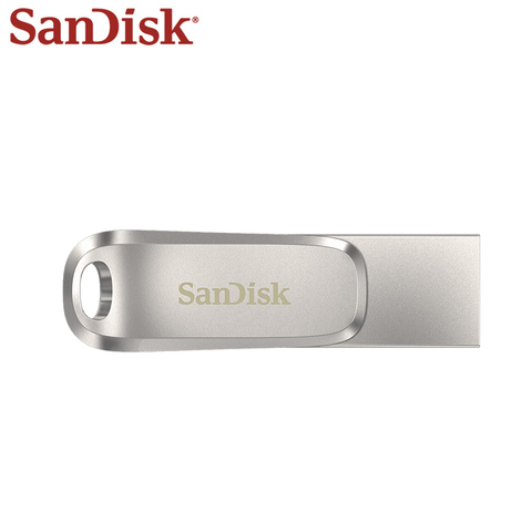 SanDisk Ultra Dual Drive Luxe USB 3.1 Type C 128GB 64GB 32GB Flash Disk 256GB 512GB Metal Memory Stick USB Type A Pendrive ► Photo 1/6