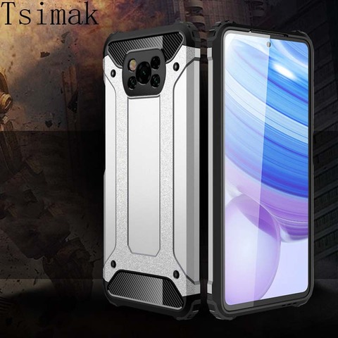 Case For Xiaomi Poco X3 NFC Shockproof Armor Back Coque For Xiaomi Poco F2 Pro Cover Pocophone F2 Pro X3 Nfc Phone Cases ► Photo 1/6
