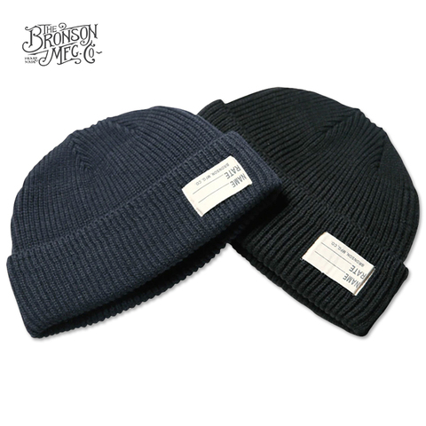 Bronson USN Watch Cap WW2 Cold Caps 80% Wool Winter Warm Thick Knitted Hat Military Outdoor Vintage Fashion Hats ► Photo 1/6