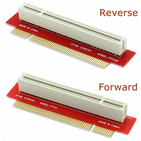 PCI Reverse Card Forward Card 1U Chassis PCI Horizontal Adapter PT191 1U 90 Degrees 32Bit PCI Riser Card Rackmount Gold ► Photo 1/6