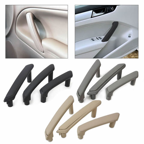 3pcs/set Grey Beige Black Interior Door Handle For Volkswagen Passat B5 inner armrest ► Photo 1/4