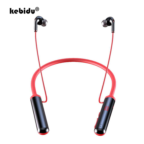 Wireless Bluetooth Headphones 5.0 Sports Earbuds LED Display Waterproof HiFi Sound Running Headset Stereo Earphone with HD Mic ► Photo 1/6