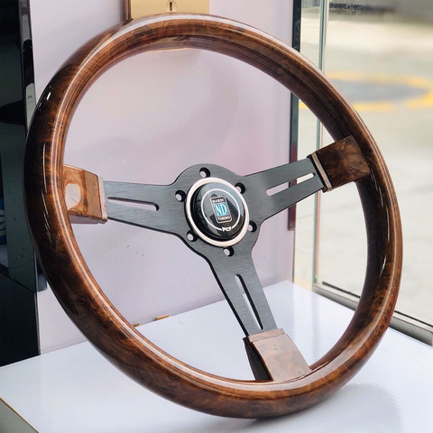 Universal 14 Inch ABS Racing Steering Wheel 350mm Car Modification Peach Wood Sports Steering Wheel  MC-ND20S0318135145 ► Photo 1/6