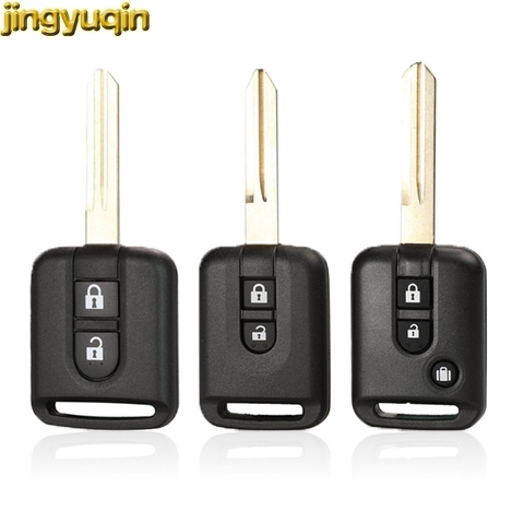 jingyuqin Remote Car Key Shell For Nissan Qashqai Navara Micra NV200 Patrol Y61 Micra 350Z Pathfinder Key Case Fob 2/3 Buttons ► Photo 1/5