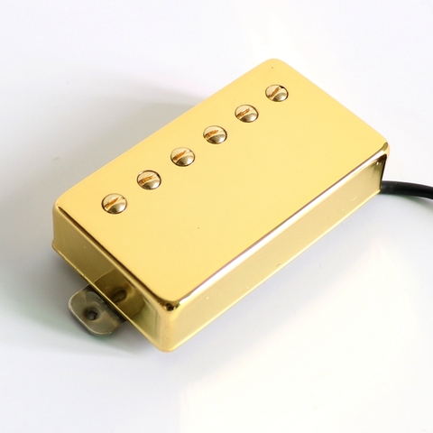 Donlis guitar pickup parts gold Alnico 2 vintage classic tone LP electric guitar humbucker pickup with nickel silver baseplate ► Photo 1/6