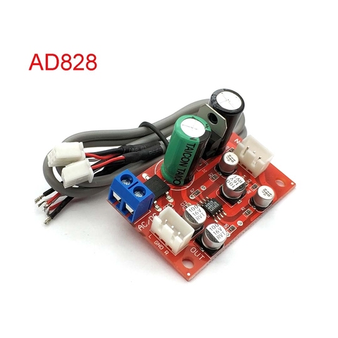 AD828 Audio OP AMP Moving Coil Microphone Preamps Pre-Amplifier Pre-amp Magnetic Head Phono Amplifier Board DC9-24V AC8-16V ► Photo 1/5