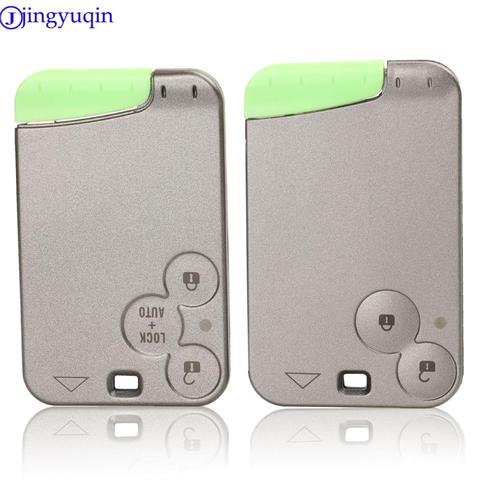 jingyuqin Remote 2 Buttons protective Case key shell Cover For Renault Laguna Espace Smart Card With Blade ► Photo 1/5