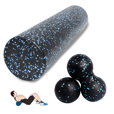 Yoga Block Roller Fitness Ball Set EPP High Density Foam Roller Deep Tissue Massage Pilates Body Muscle Release Exercises ► Photo 1/6