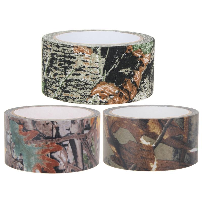 10 Rolls Military Bionic Camouflage Rifle Gun Wrap Hunting Camping Stealth Tape 