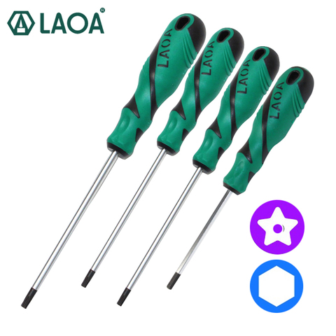 LAOA Hexagon Socket Screwdriver Set Middle Hole Plum Blossom Screwdriver S2 Bit Torx ► Photo 1/6