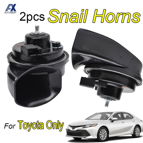 12V 110-125db Snail Horn For Toyota C-HR Camry Tacoma Highlander Land Cruiser Avensis Avalon Sequoia Yaris Avalon Corolla RAV4 ► Photo 1/6