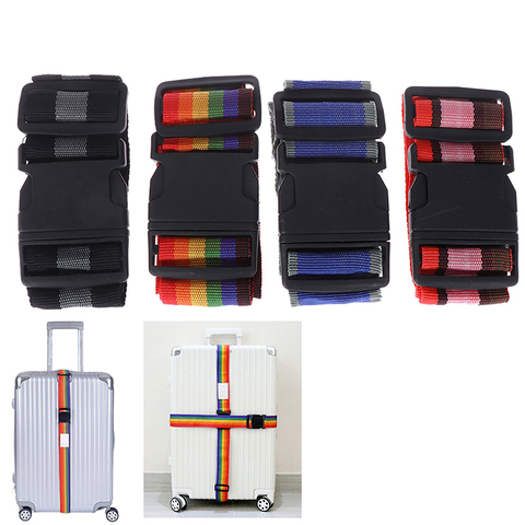 Luggage Strap Cross Belt Packing180CM Adjustable Travel Accessories Suitcase Nylon 3 Digits Password Lock Buckle Strap Belt Tag ► Photo 1/6