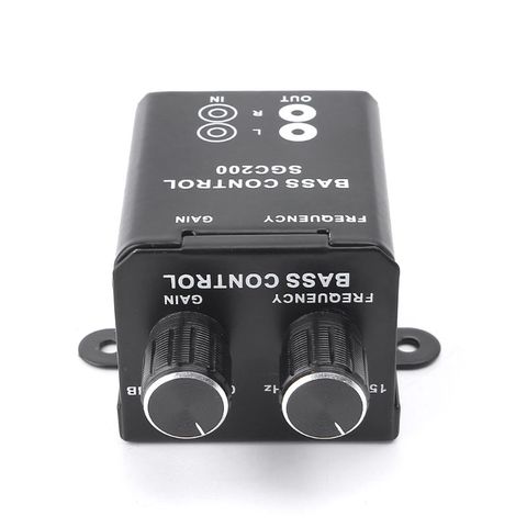 Car Audio Regulator Amplifier automatic Bass Subwoofer Stereo Equalizer Controller 4 RCA ► Photo 1/6