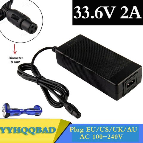 33.6V 2A Charger for 8S 28.8V Smart Li-ion Battery Charger 29.6V Lithium polymer battery Charger ► Photo 1/1