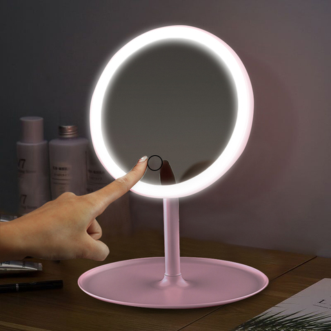 Led Light Vanity Mirror Make Up Mirrors, How To Make A Mirror With Led Lights