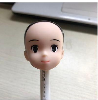 Original Kiki Licca Kurhn Doll Head No Hair Cartton Anime Heads DIY Plants Hair Head for 1/6 Doll Girls Doll Accessories ► Photo 1/5