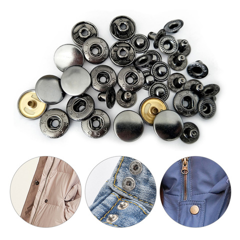 10 Sets Metal Press Studs Sewing Button Copper Material Button Fasteners Sewing Leather DIY Craft Clothes Bag Accessories ► Photo 1/6